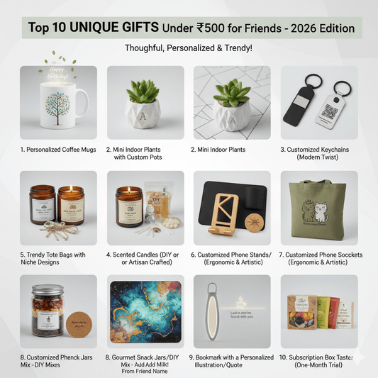 Top 10 Unique Gift Ideas Under rupees 500 for Friends in 2026 - Creazywolfs