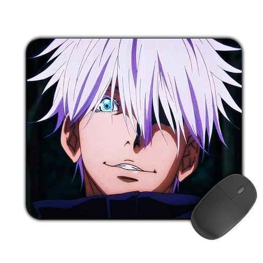 gojo printed mousepad - Creazywolfs