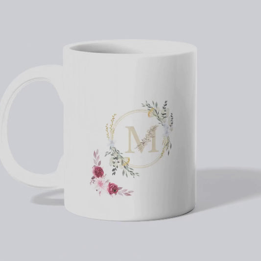 M Alphabet Printed mug