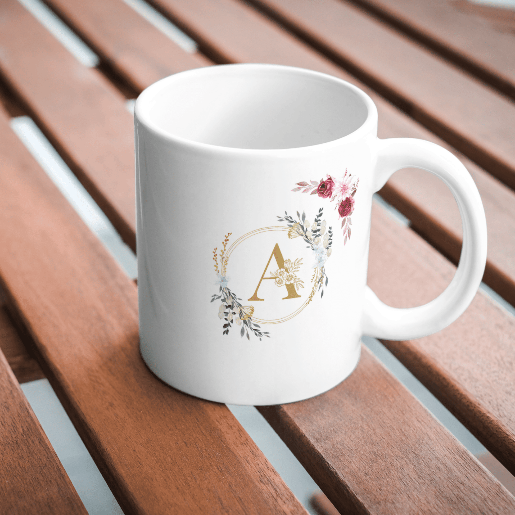 Printed Mug A Alphabet printed - Creazywolfs