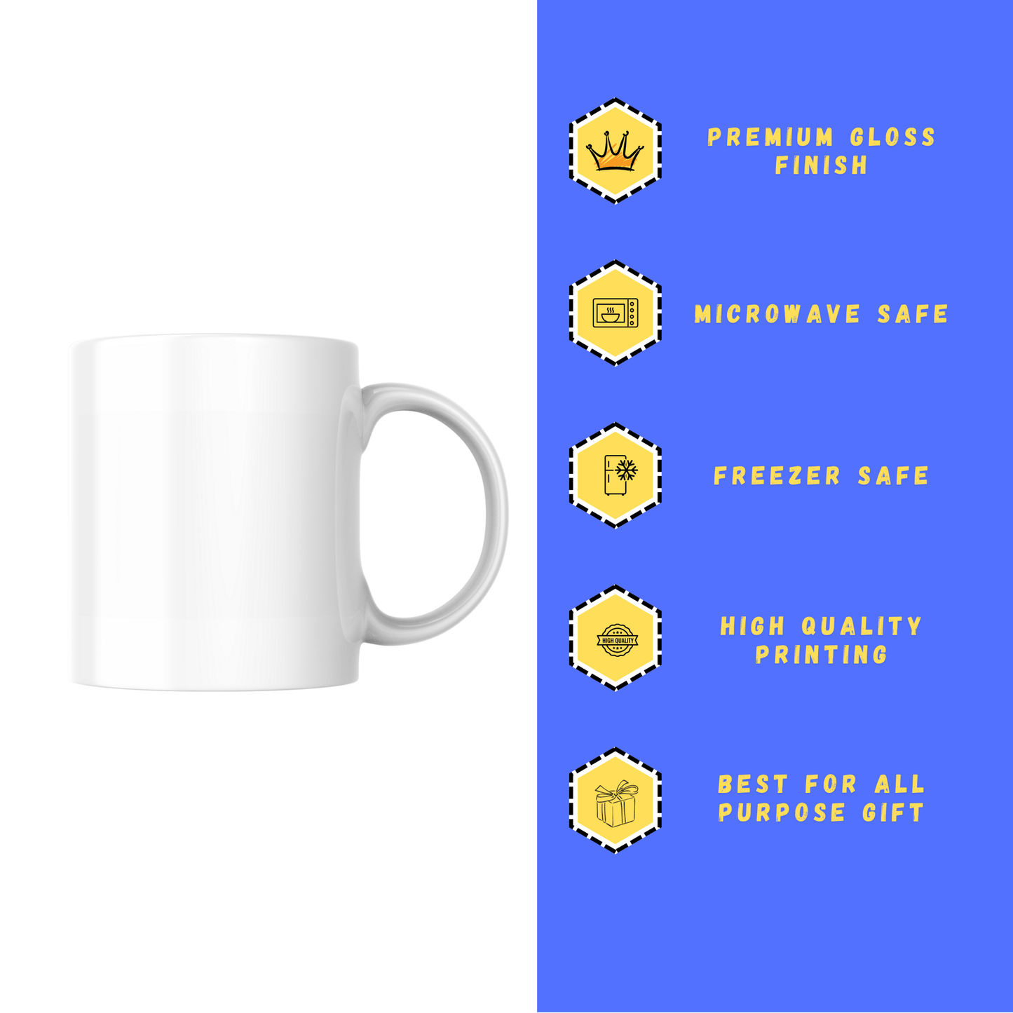 Printed Mug A Alphabet printed - Creazywolfs