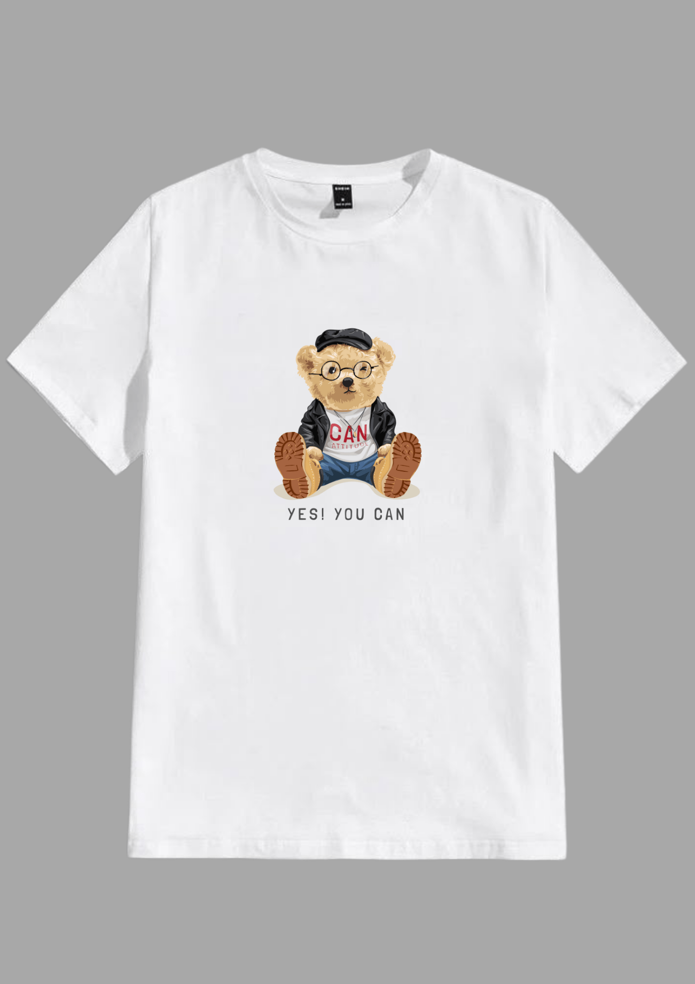 TEDDY PRINTED WHITE TSHIRTS FOR WOMEN - Creazywolfs