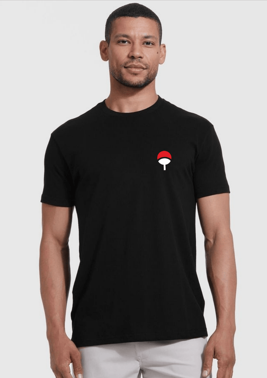 UCHIHA CLAN PRINTED BLACK TSHIRTS FOR MEN - Creazywolfs